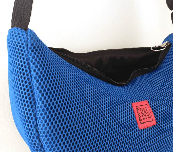 Brinco teixit 3D blau