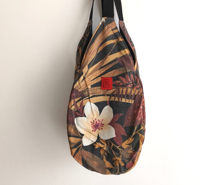 dripping estampat floral i gris