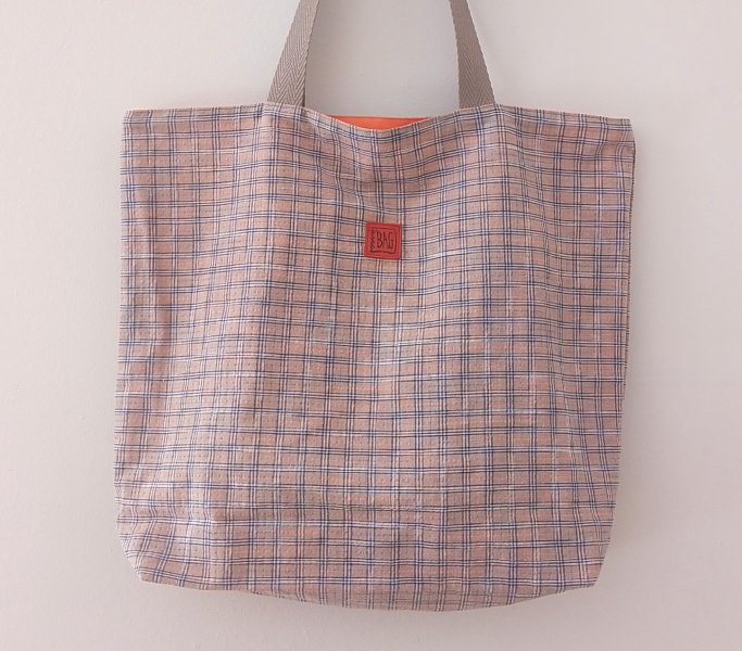 big tote beig i carbassa fluor