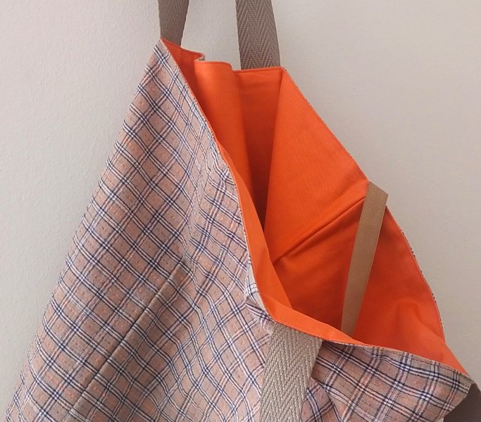 detall teixit big tote carbassa